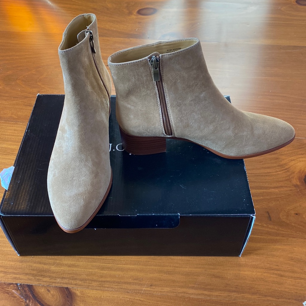 J.Crew Walker Suede Ankle Boots